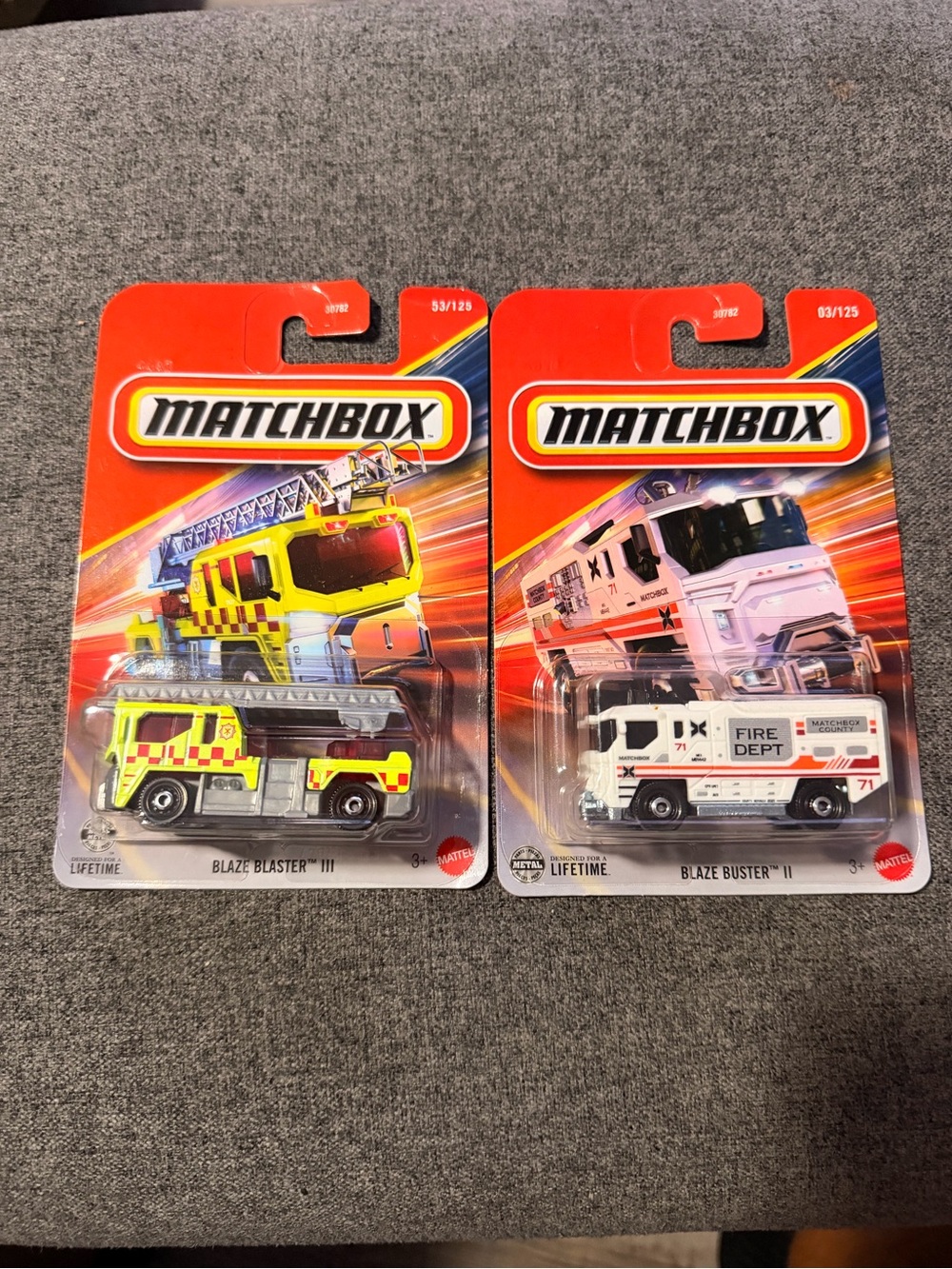 Matchbox Blaze Blaster Fire Truck Set - Yellow & White